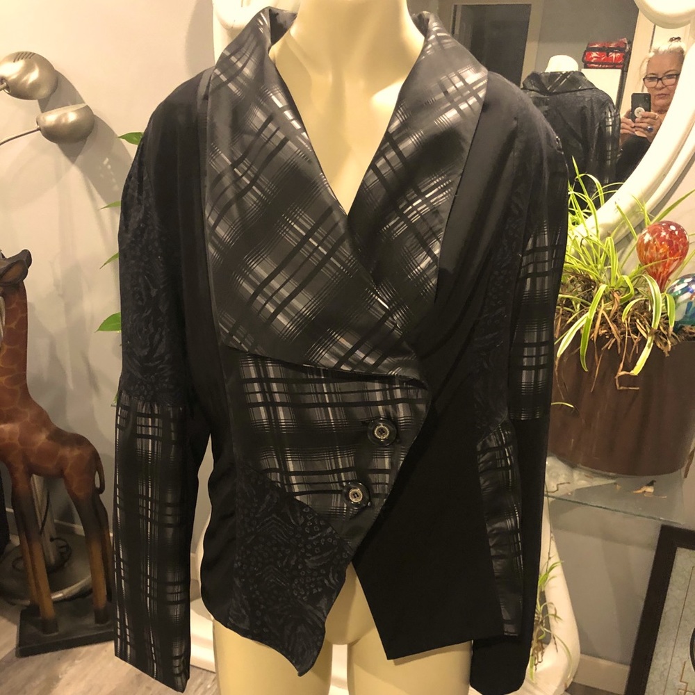 COCO & TASHI unique black blazer.  A rare piece.